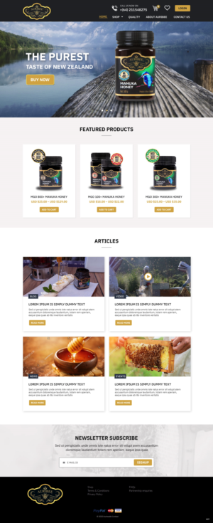Web-Design von pb für Aurihealth | Design: #23830573