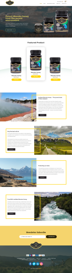 Web-Design von sai.designer87 für Aurihealth | Design: #23845874