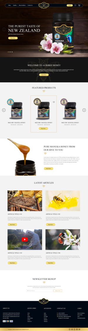 Web-Design von bdesigner9 für Aurihealth | Design: #23838877