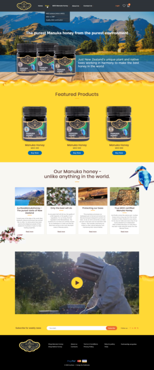 Web design for a honey company | Web-Design von Da Miracle