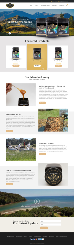 Web Design by sritanuchowdhury2020 2 for Aurihealth | Design #23866938