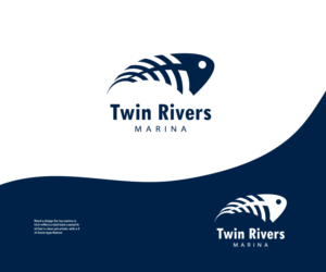 Twin Rivers Marina | Logo Design by Ng V Duc