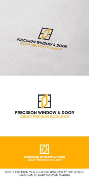 Precision Window & Door        Quality  Precision Excellence | Logo Design by pine design
