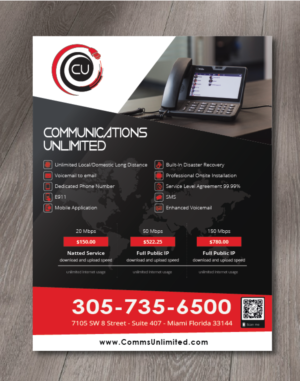 Flyer Design by alex989 for Communications Unlimited | Design: #23831182