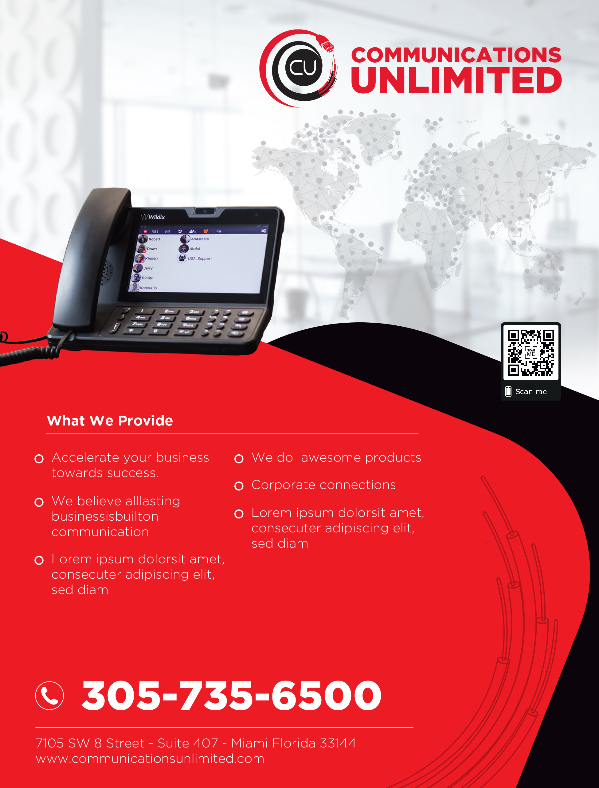 Flyer Design by jobishk for Communications Unlimited | Design #23891297