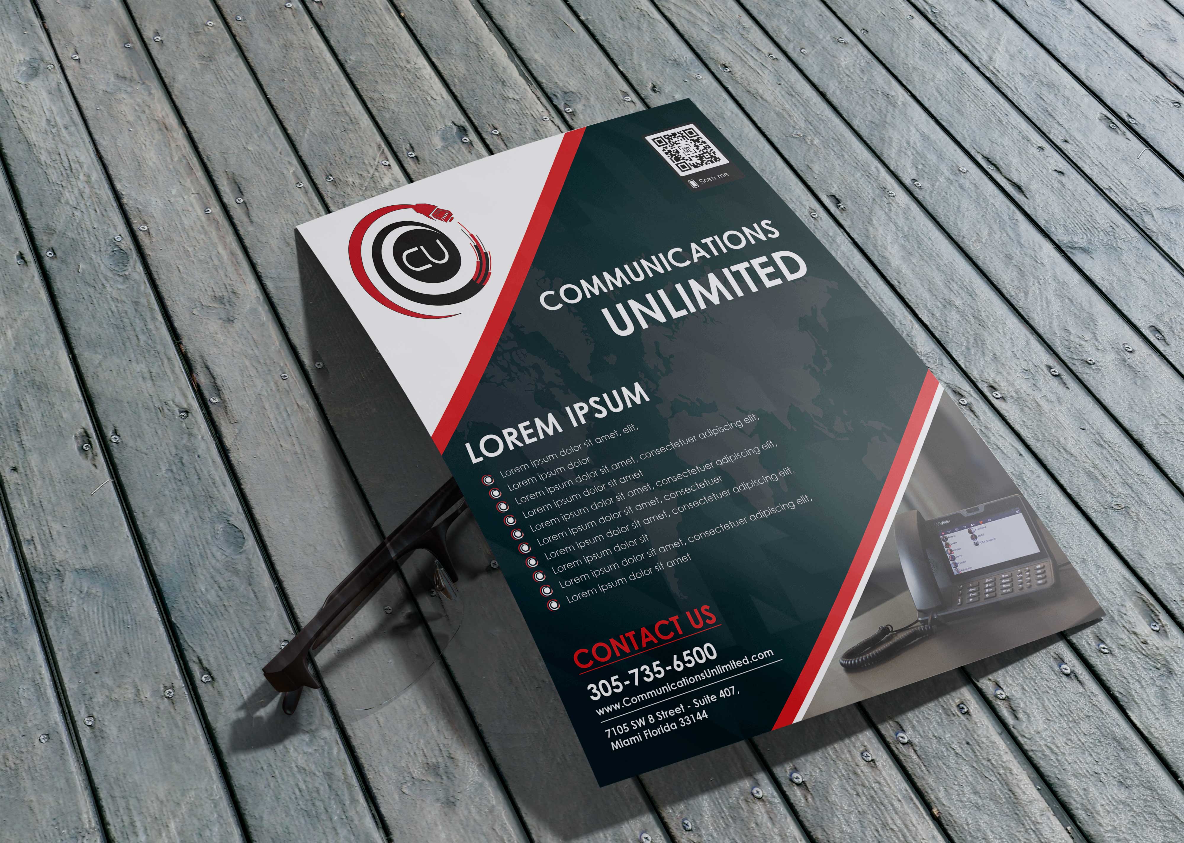 Flyer Design by Shumaila Kiran for Communications Unlimited | Design #23831712