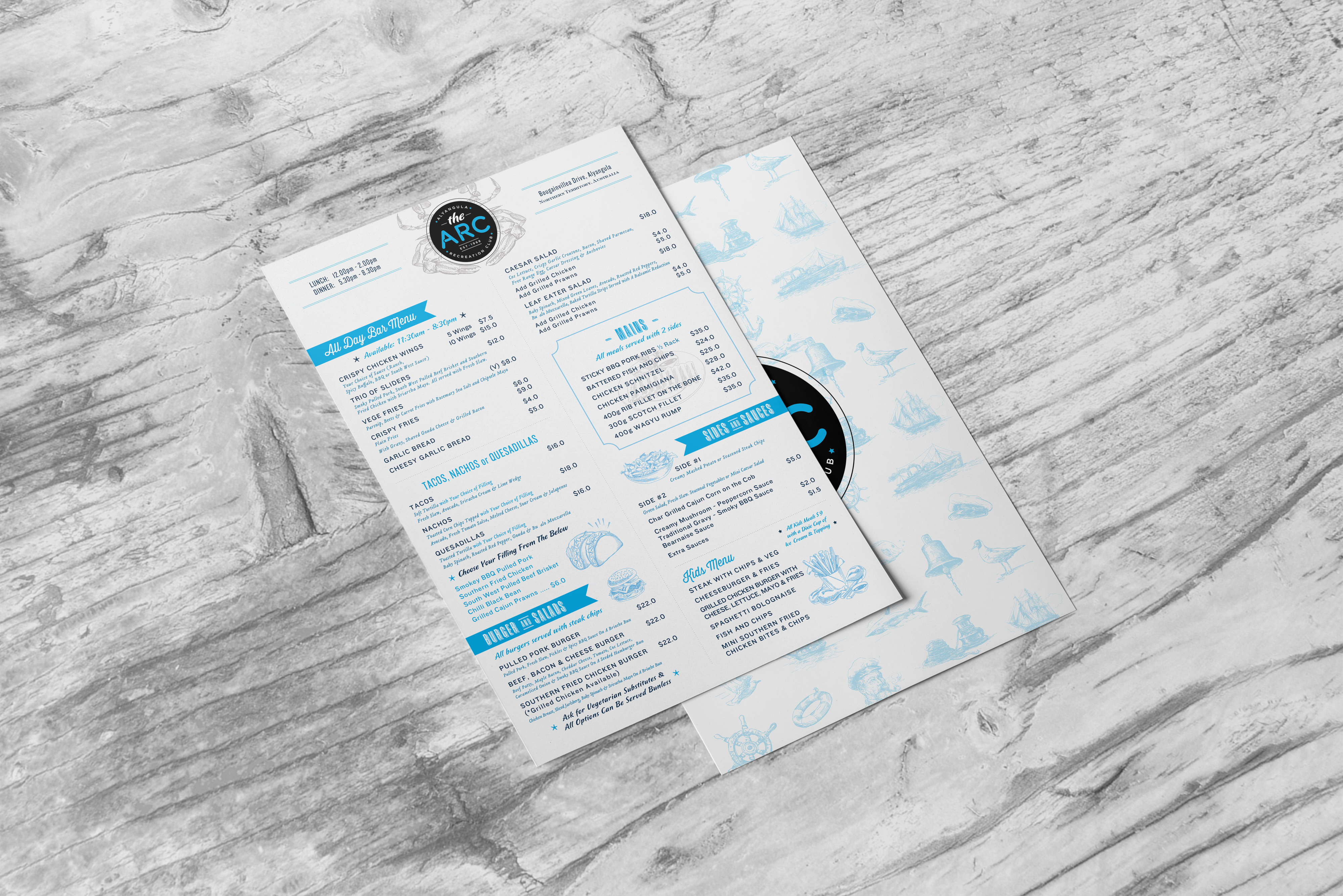 Menu Design by turtle.des for this project | Design #23850023