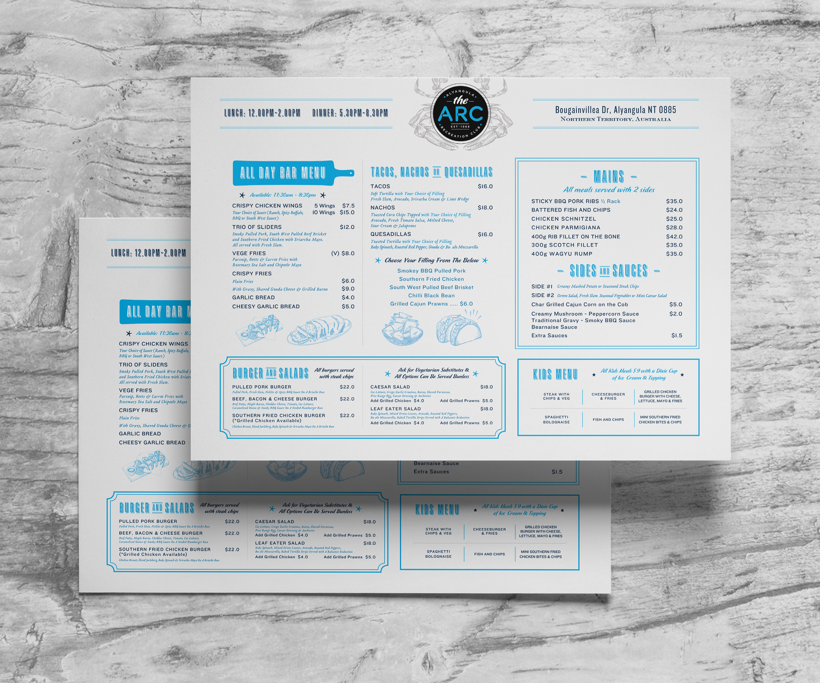 Menu Design by turtle.des for this project | Design #23851332