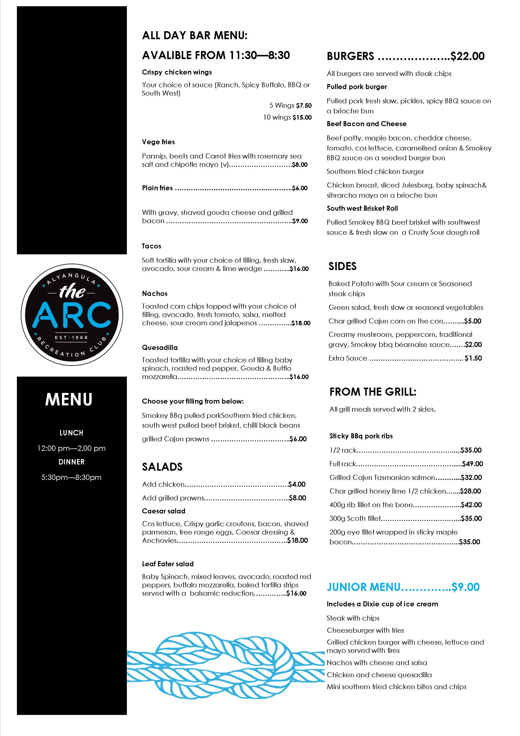 Menu Design by FoxxMilk for this project | Design #23838043