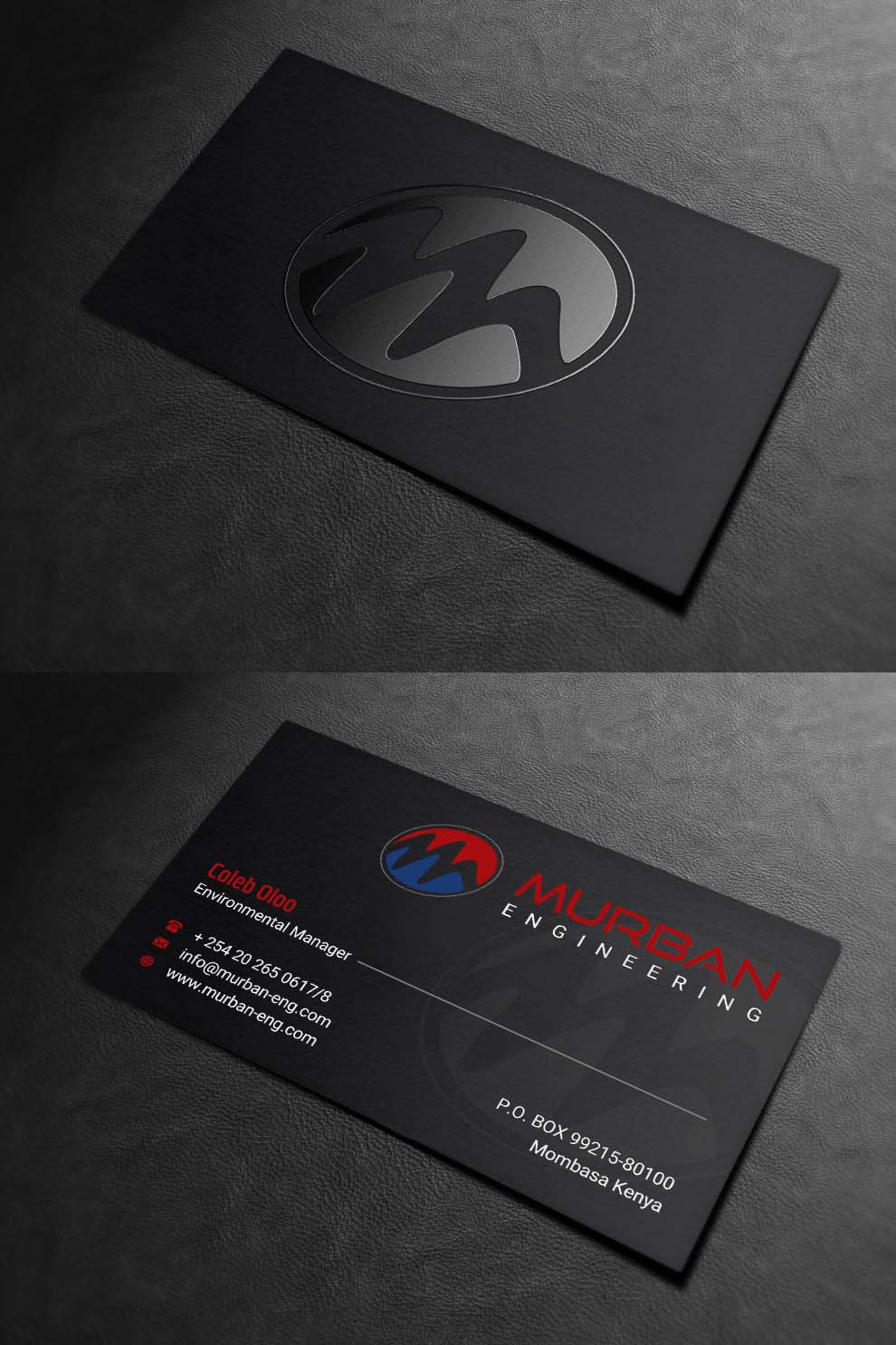 Business Card Design by INDIAN_Ashok for Murban Engineering | Design #23827454