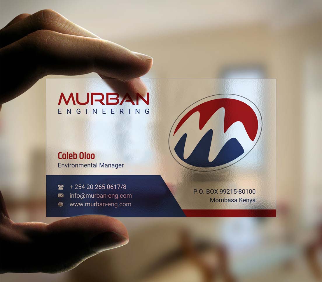 Business Card Design by INDIAN_Ashok for Murban Engineering | Design #23827460