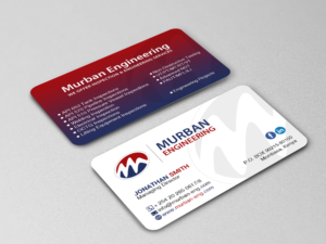 Business Card Design by Creations Box 2015 for Murban Engineering | Design: #23831340
