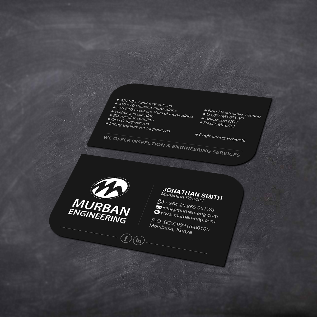 Business Card Design by Creations Box 2015 for Murban Engineering | Design #23833873