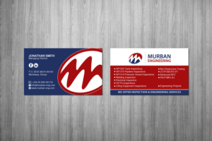 Business Card Design by Creations Box 2015 for Murban Engineering | Design: #23833884