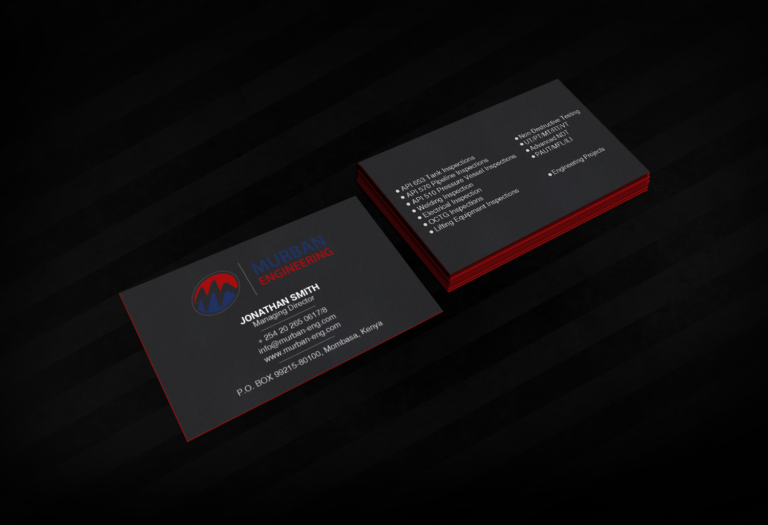 Business Card Design by Creations Box 2015 for Murban Engineering | Design #23833891
