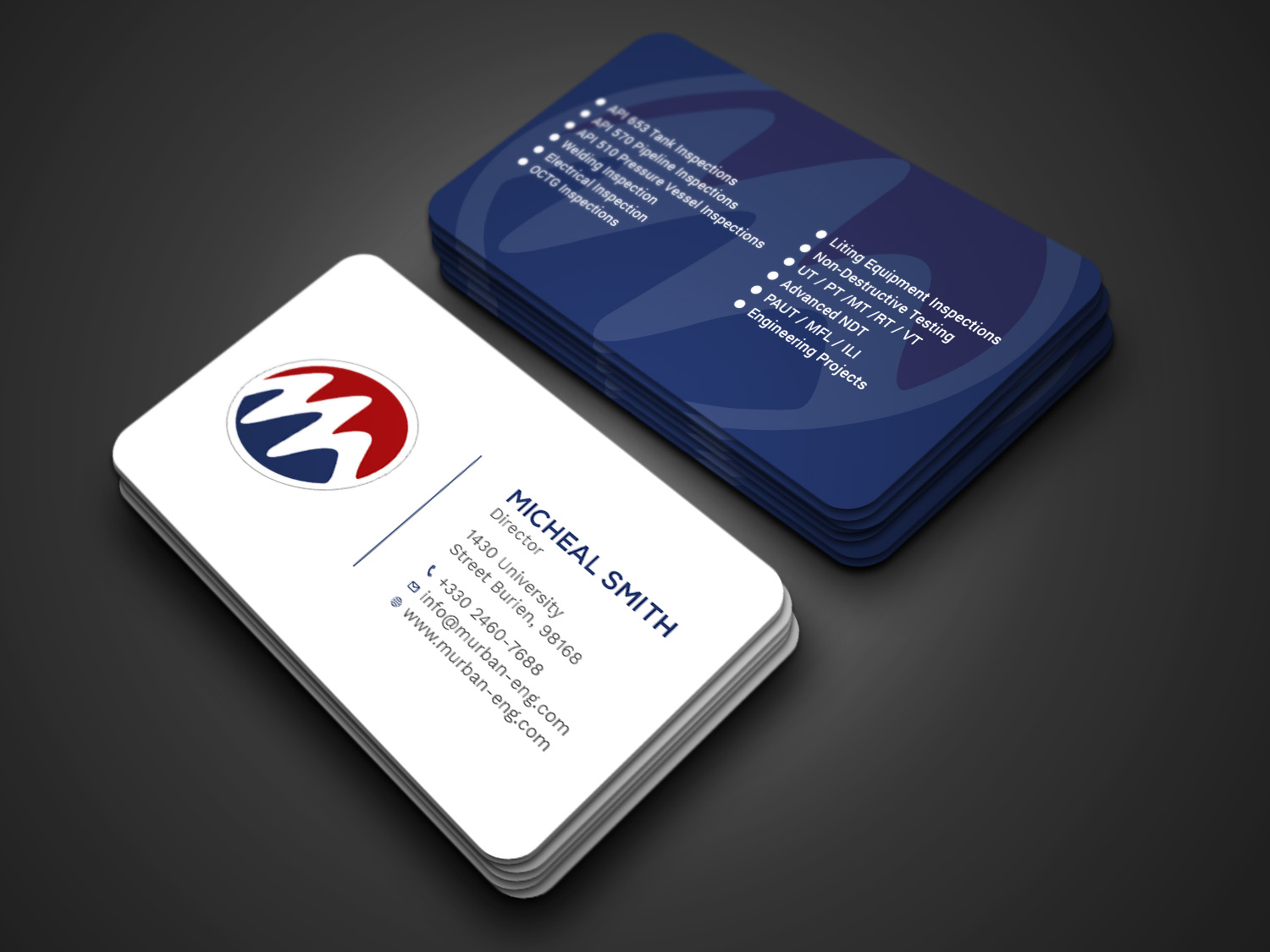 Business Card Design by Tripti Ranjan Gain for Murban Engineering | Design #23827172