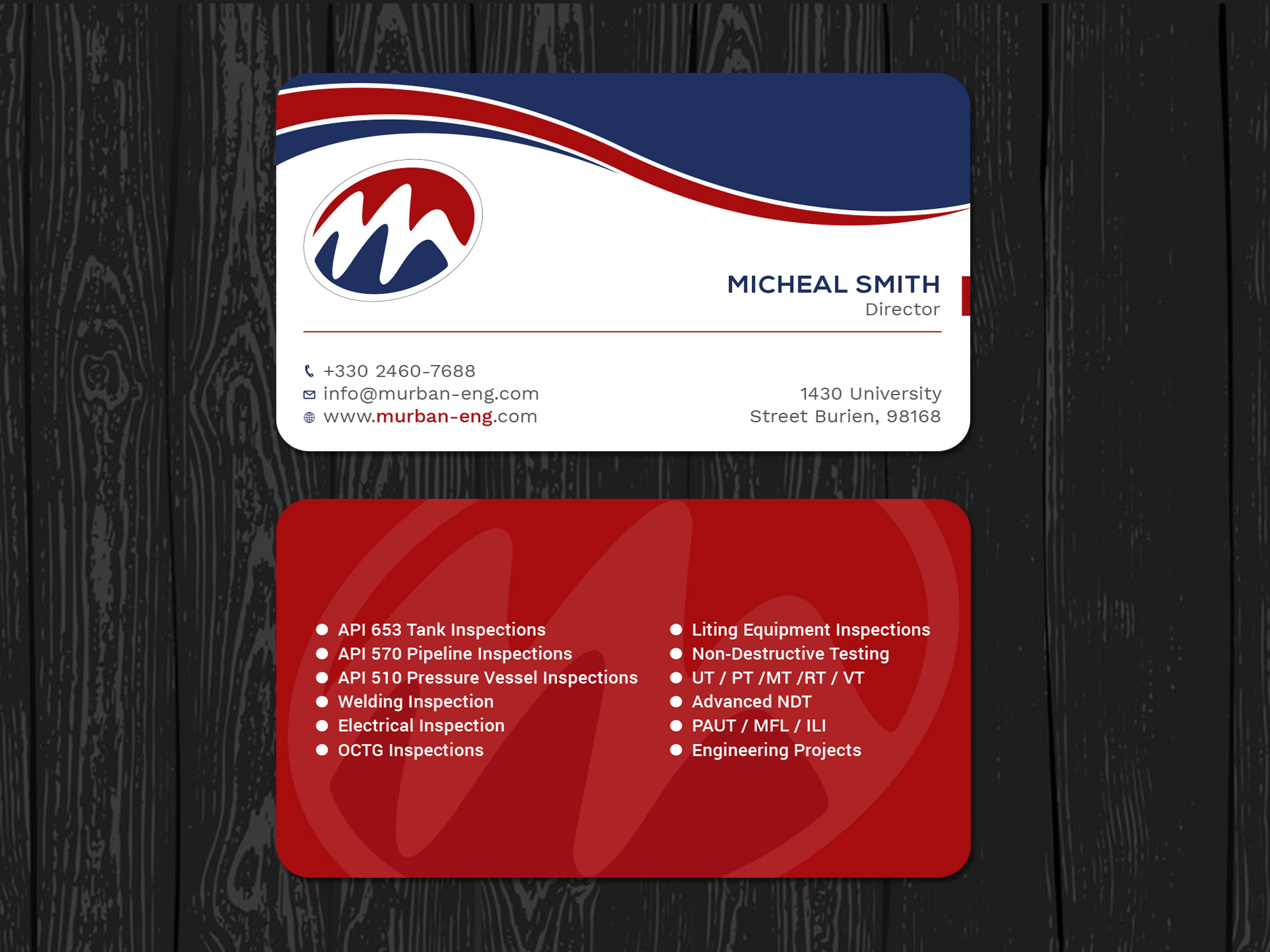 Business Card Design by Tripti Ranjan Gain for Murban Engineering | Design #23827187