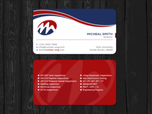 Business Card Design by Tripti Ranjan Gain for Murban Engineering | Design: #23827187