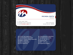 Business Card Design by Tripti Ranjan Gain for Murban Engineering | Design: #23827188