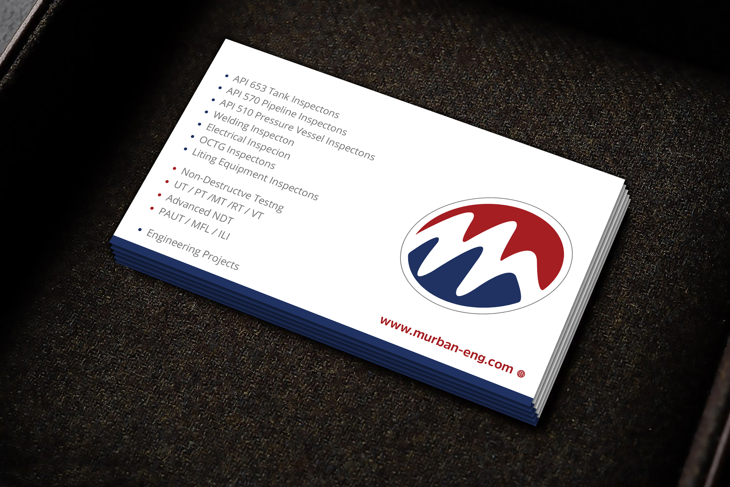Business Card Design by Uttom 2 for Murban Engineering | Design #23829353