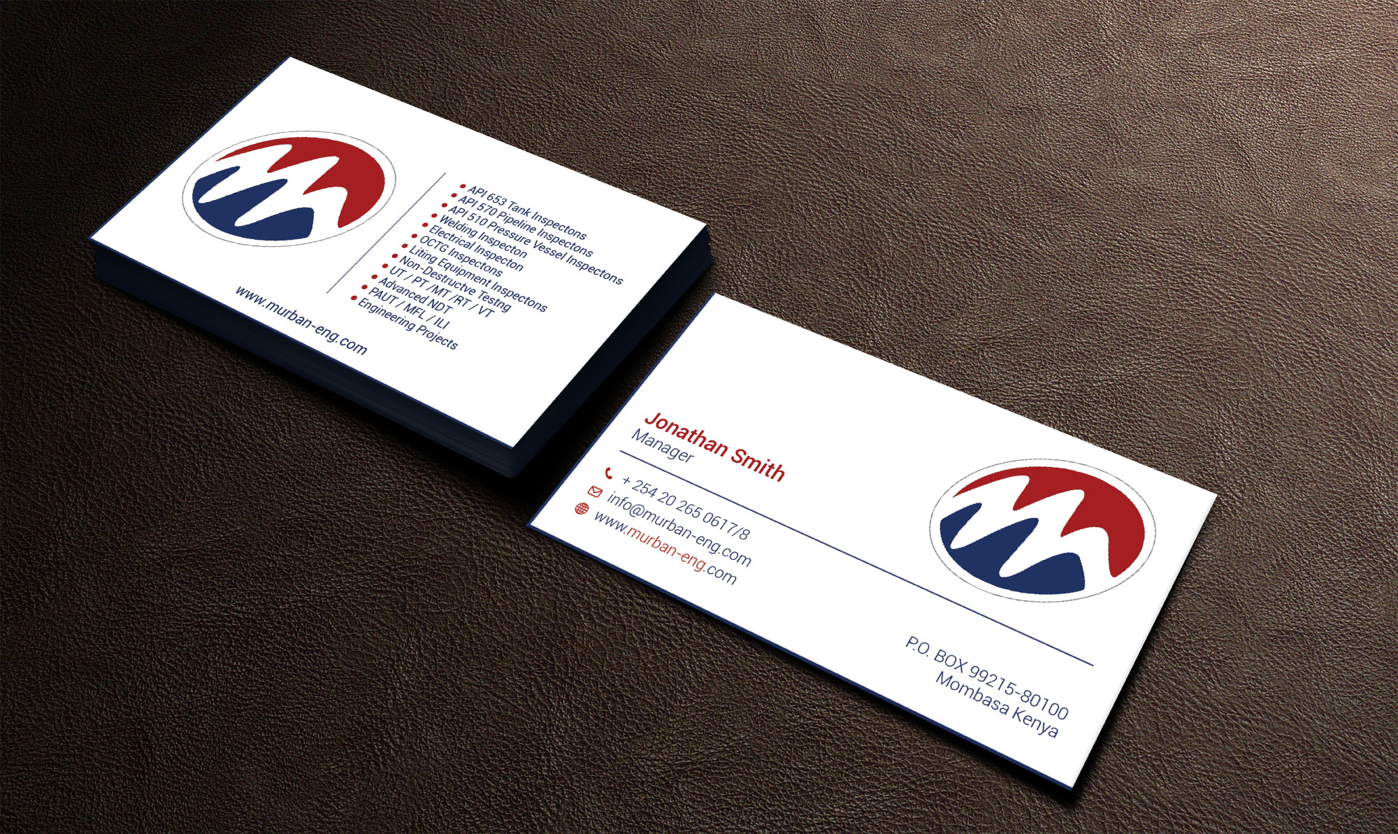 Business Card Design by Imagine design000 for Murban Engineering | Design #23830697