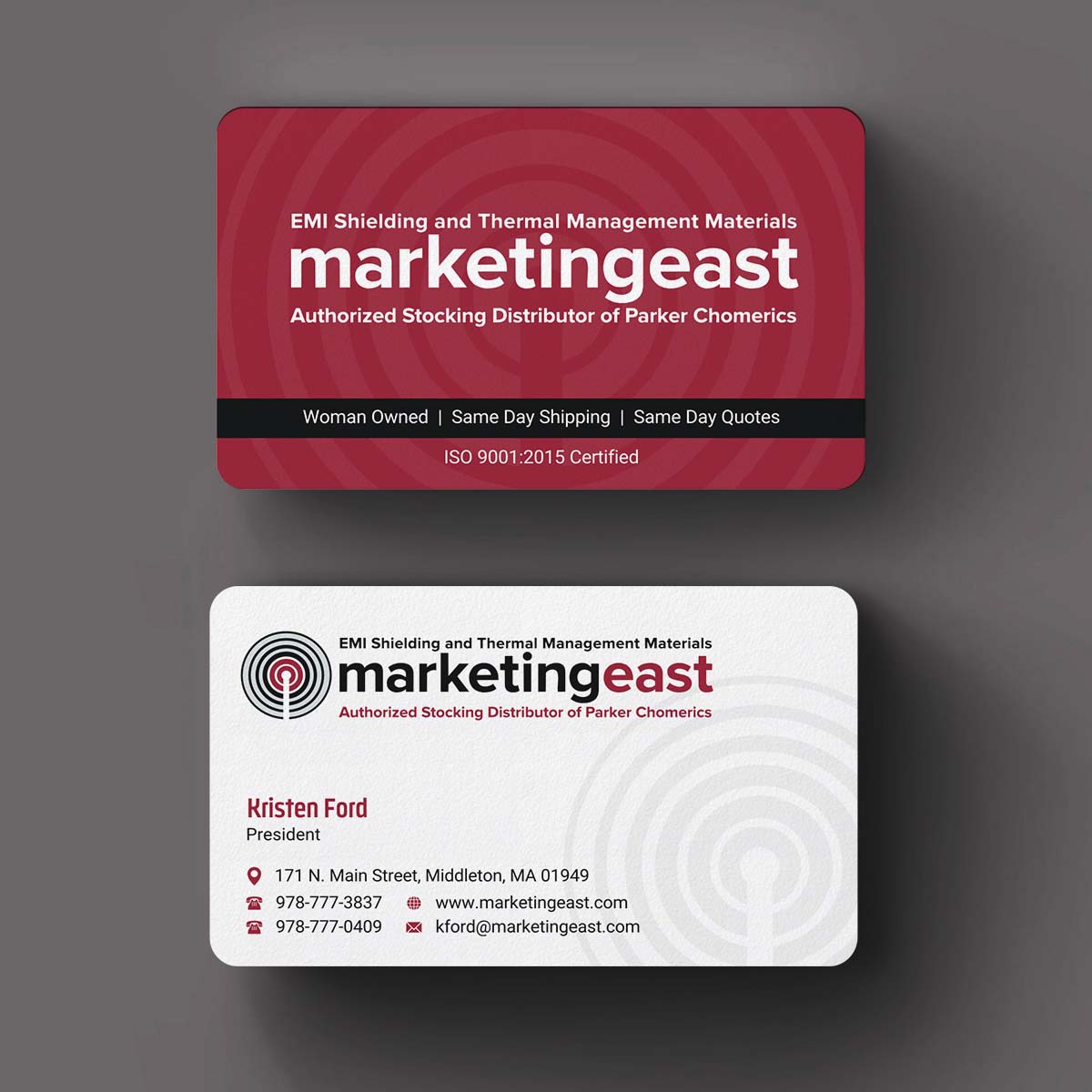 Business Card Design by INDIAN_Ashok for Marketing East | Design #23836352