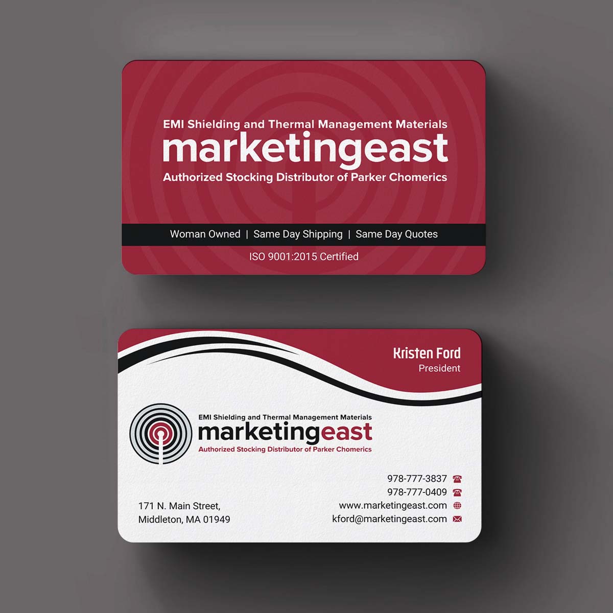 Business Card Design by INDIAN_Ashok for Marketing East | Design #23836353