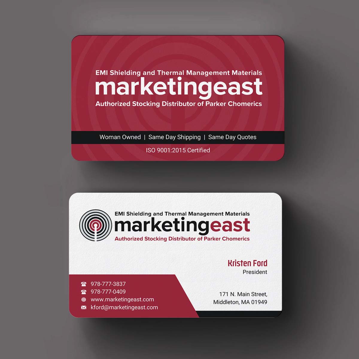 Business Card Design by INDIAN_Ashok for Marketing East | Design #23836356