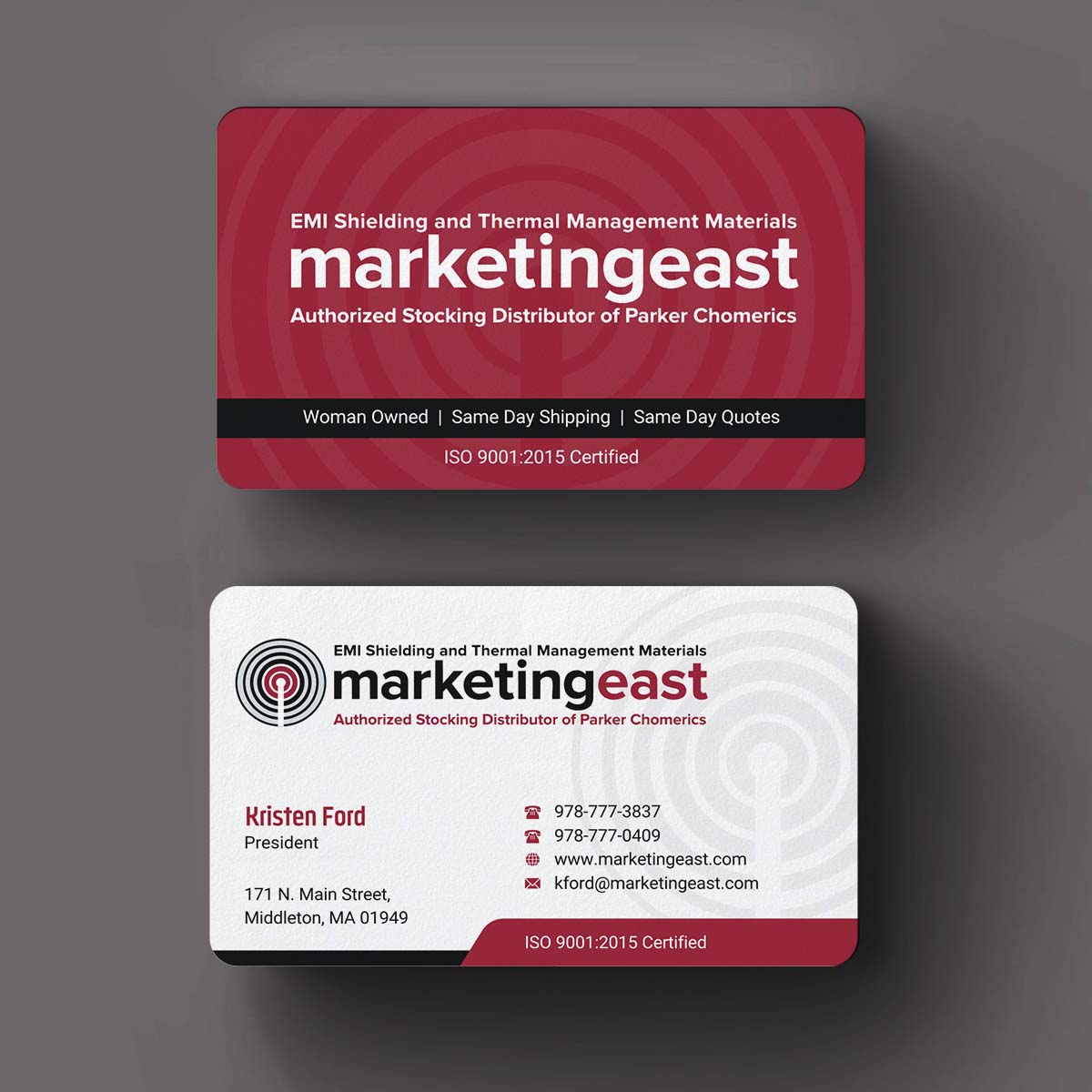 Business Card Design by INDIAN_Ashok for Marketing East | Design #23836357