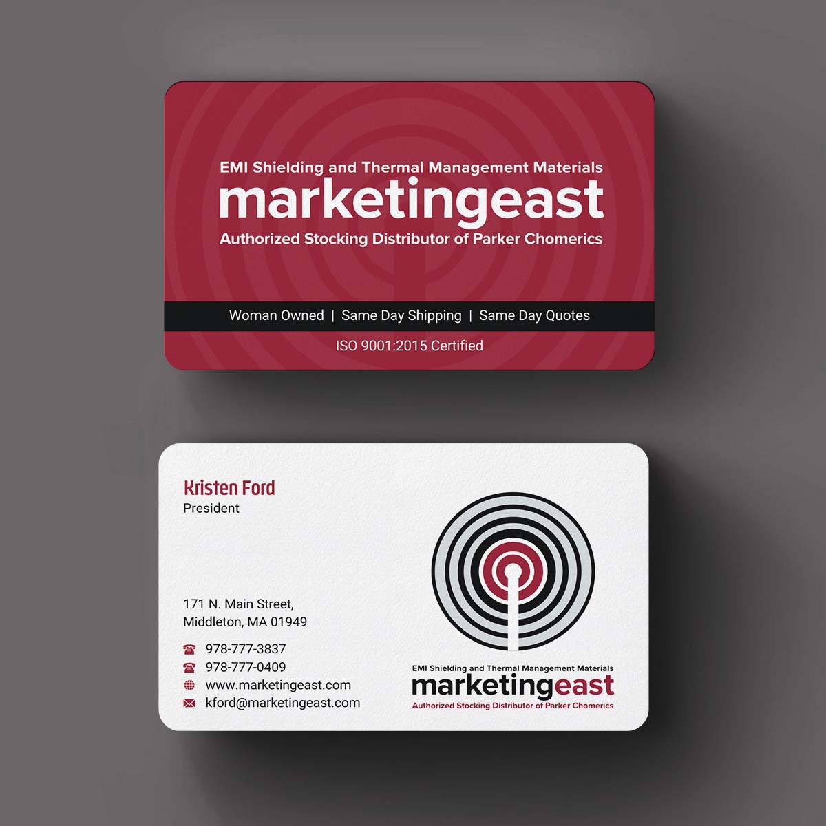 Business Card Design by INDIAN_Ashok for Marketing East | Design #23836358