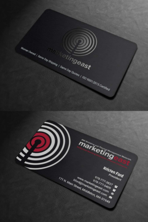 Design de Carte de Visite par INDIAN_Ashok pour Marketing East | Design : #23836394