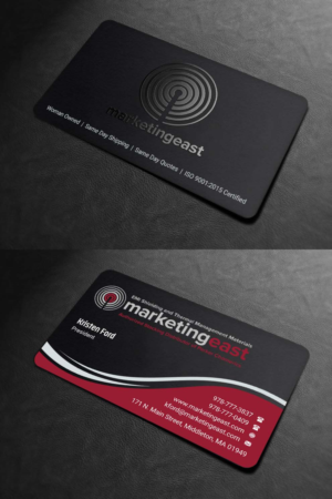 Design de Carte de Visite par INDIAN_Ashok pour Marketing East | Design : #23836400