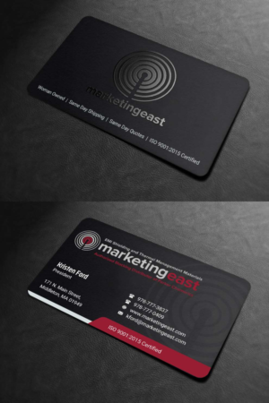 Design de Carte de Visite par INDIAN_Ashok pour Marketing East | Design : #23836405