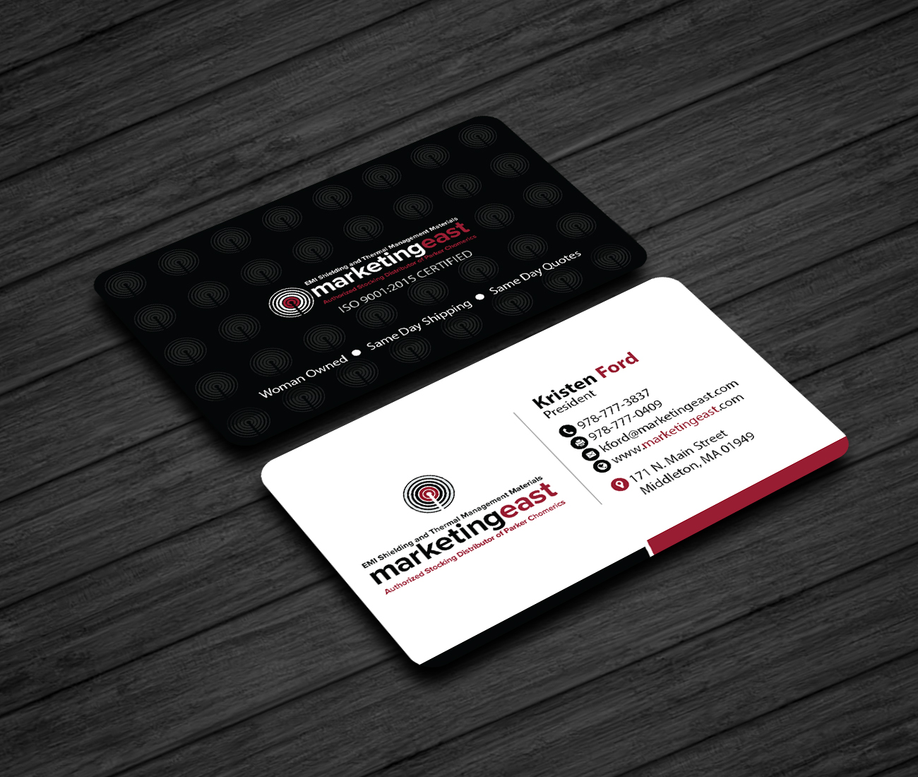 Business Card Design by Creations Box 2015 for Marketing East | Design #23838238
