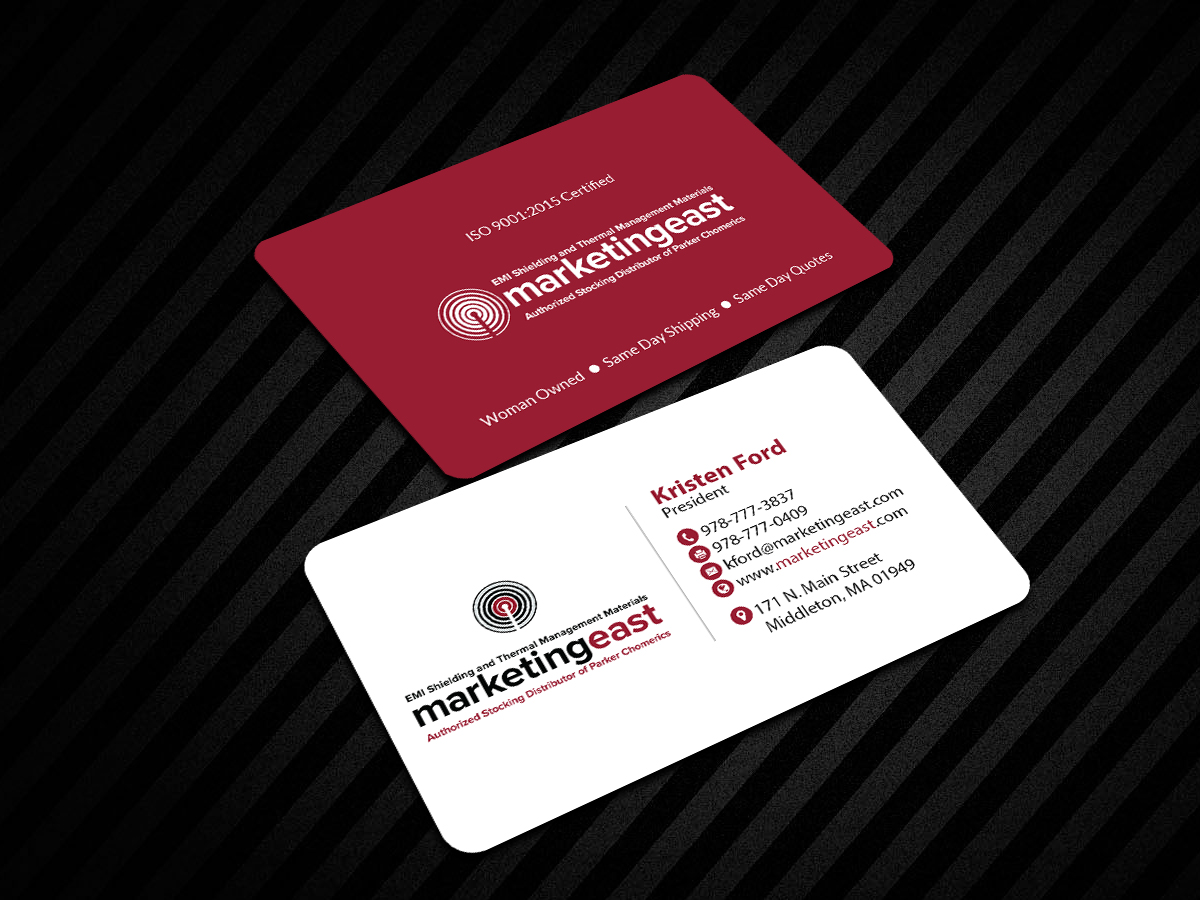 Visitenkarten-Design von Creations Box 2015 für Marketing East | Design #23838240