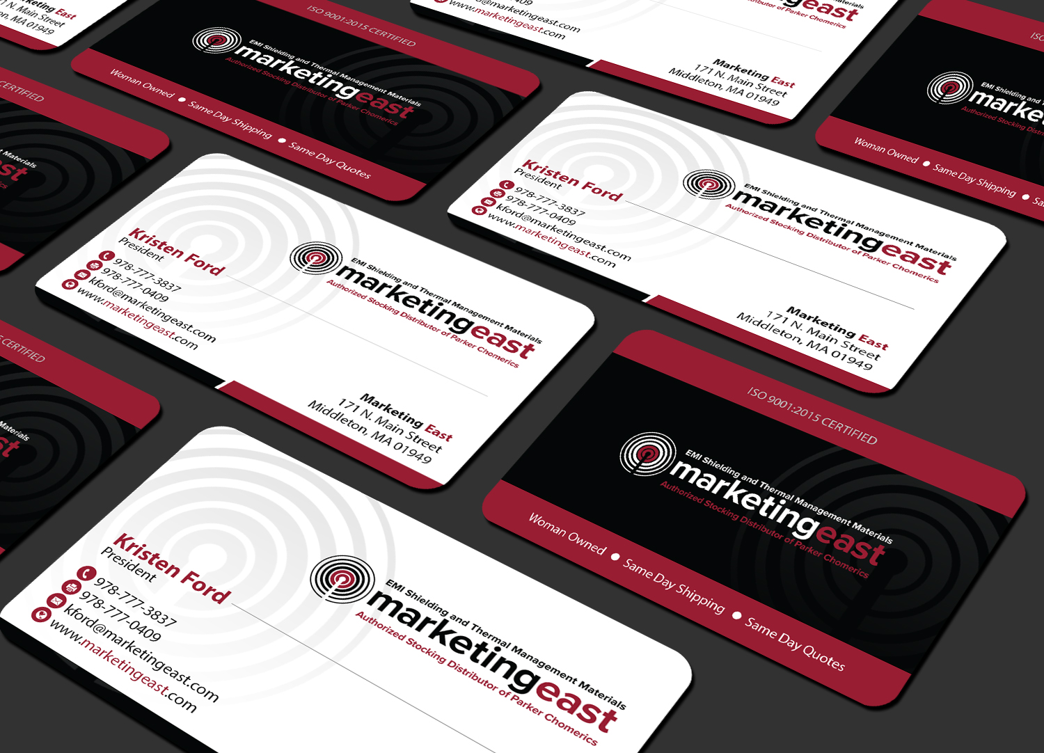 Visitenkarten-Design von Creations Box 2015 für Marketing East | Design #23838242