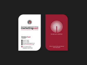 Visitenkarten-Design von Creations Box 2015 für Marketing East | Design: #23839568