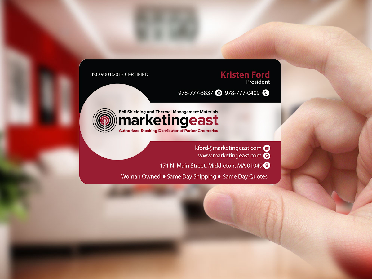 Business Card Design by Creations Box 2015 for Marketing East | Design #23839576