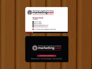 Visitenkarten-Design von Creations Box 2015 für Marketing East | Design: #23839577