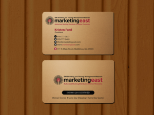 Visitenkarten-Design von Creations Box 2015 für Marketing East | Design: #23839578