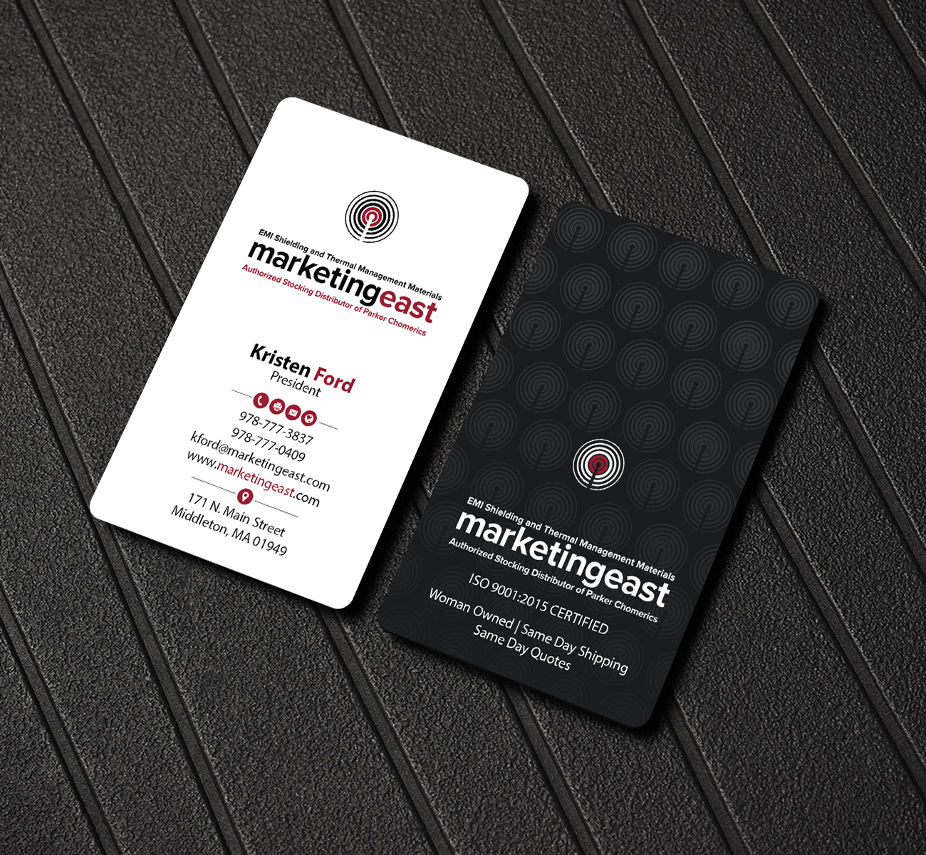 Business Card Design by Creations Box 2015 for Marketing East | Design #23839597