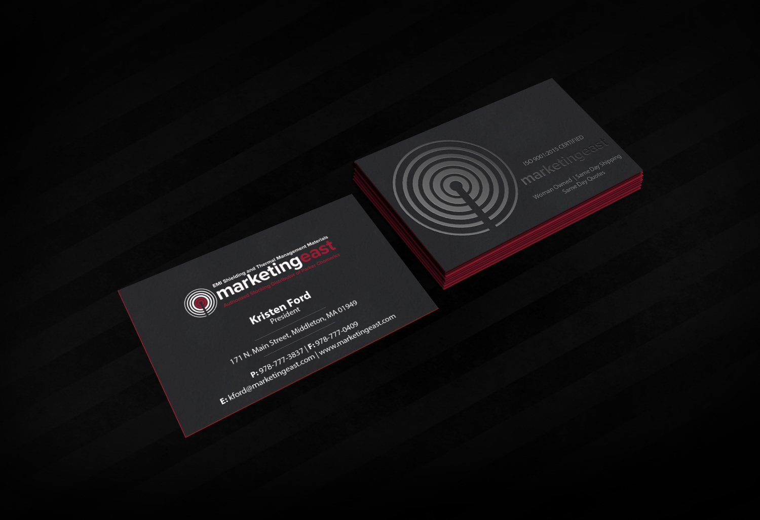 Visitenkarten-Design von Creations Box 2015 für Marketing East | Design #23839609