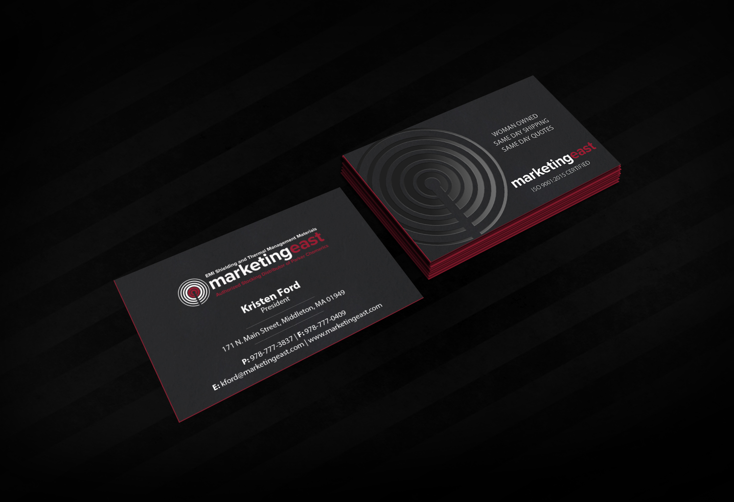 Visitenkarten-Design von Creations Box 2015 für Marketing East | Design #23839782