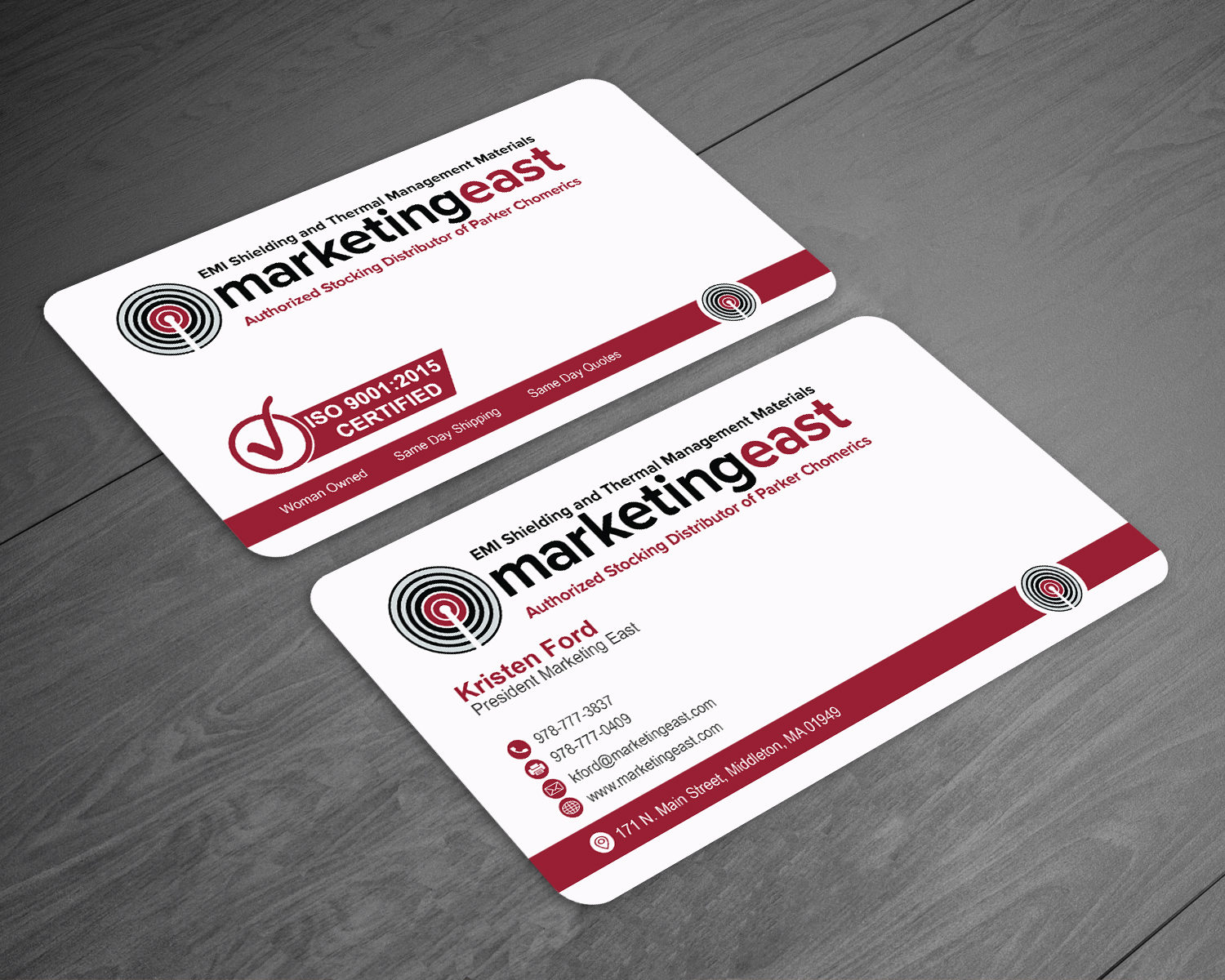Business Card Design by HAKIMA 2 for Marketing East | Design #23838310