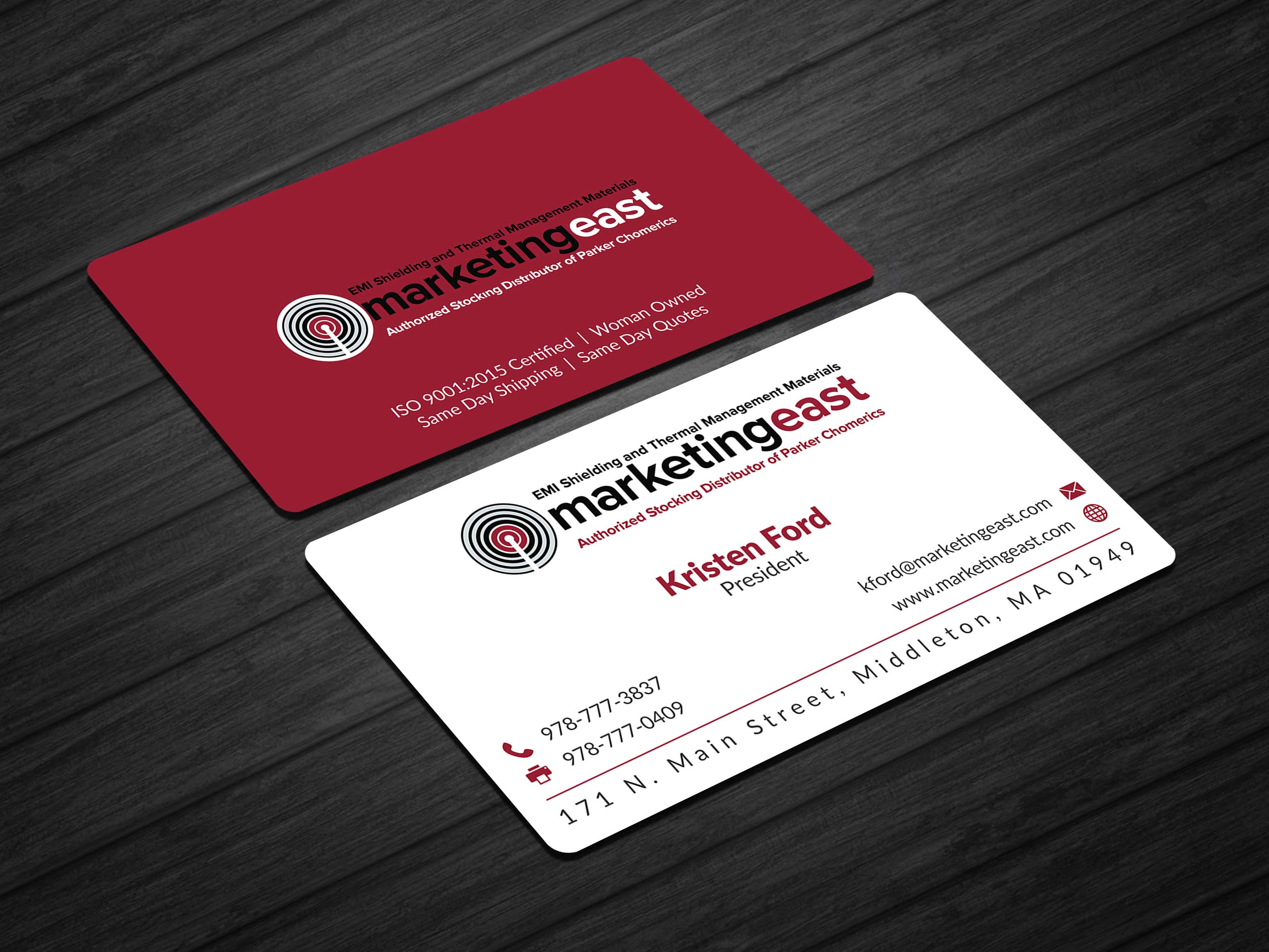 Business Card Design by Musa. A for Marketing East | Design #23839873