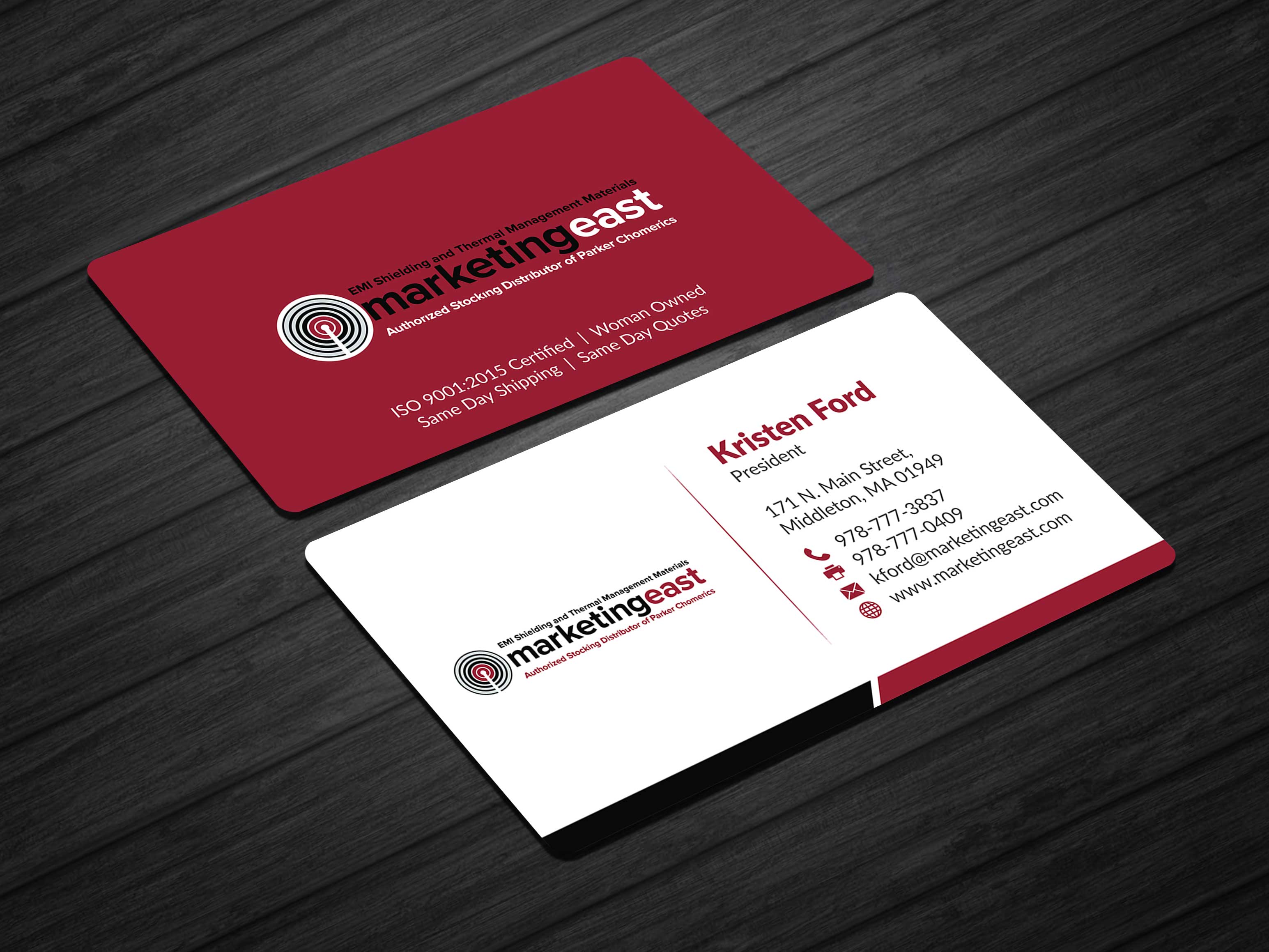 Business Card Design by Musa. A for Marketing East | Design #23840068