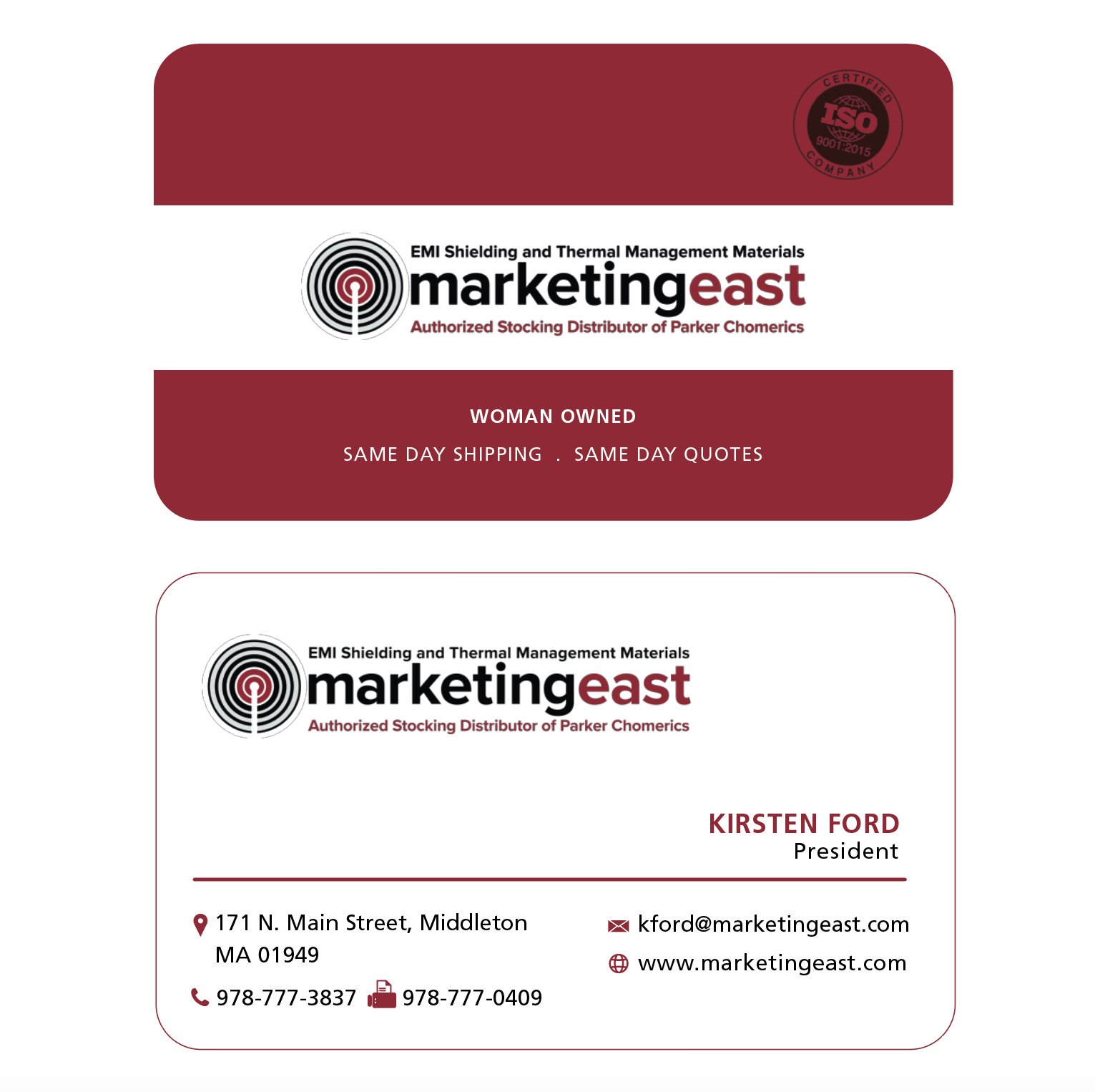 Business Card Design by maty 2 for Marketing East | Design #23839456