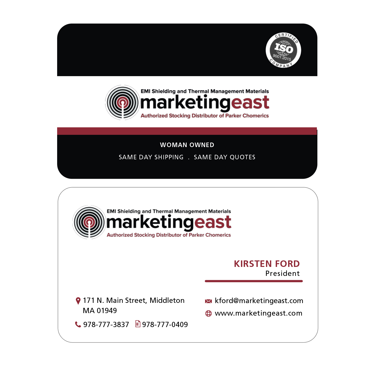 Business Card Design by maty 2 for Marketing East | Design #23839513