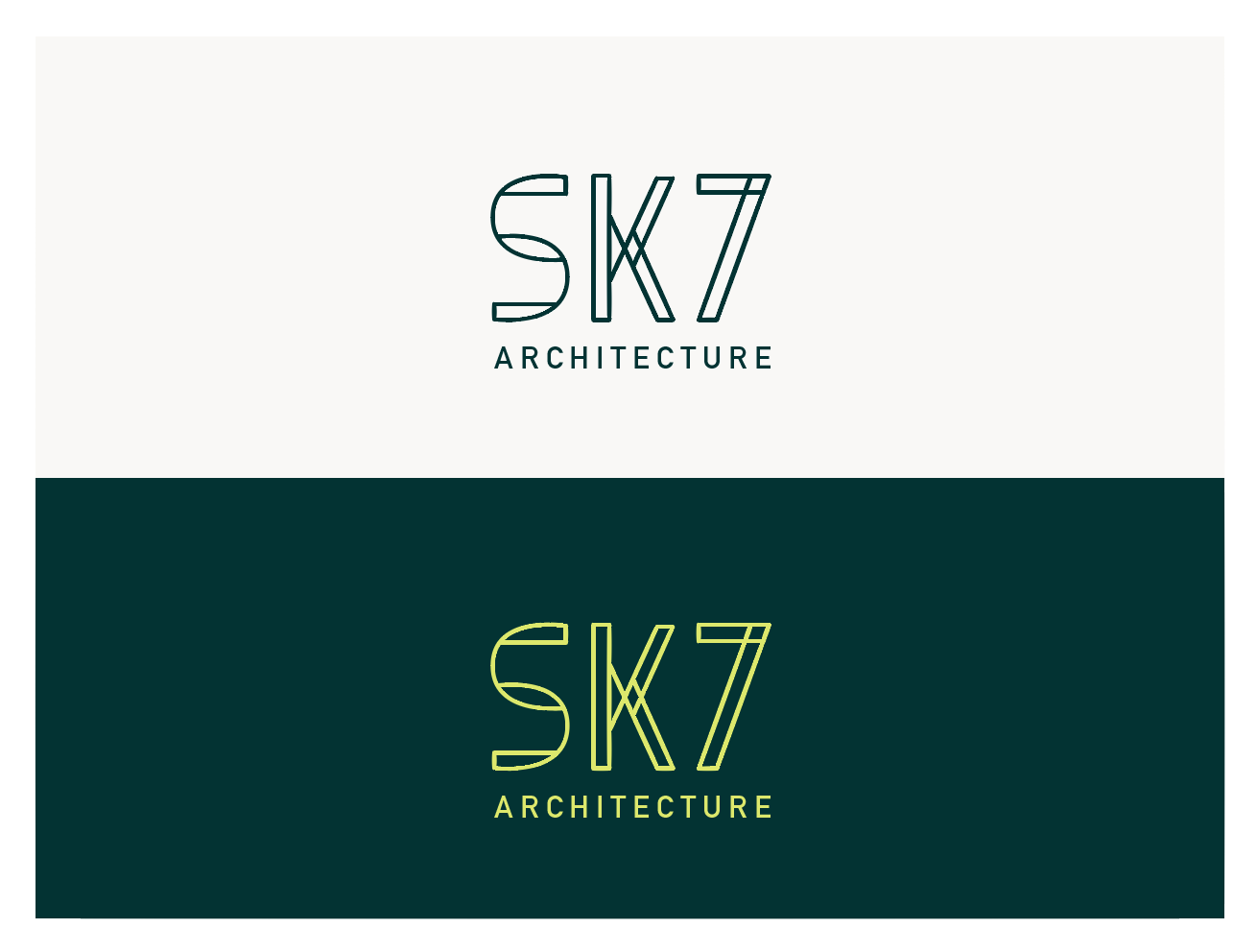 Logo Design by wonderland for SK7 ARCHITECTURE | Design #23835980