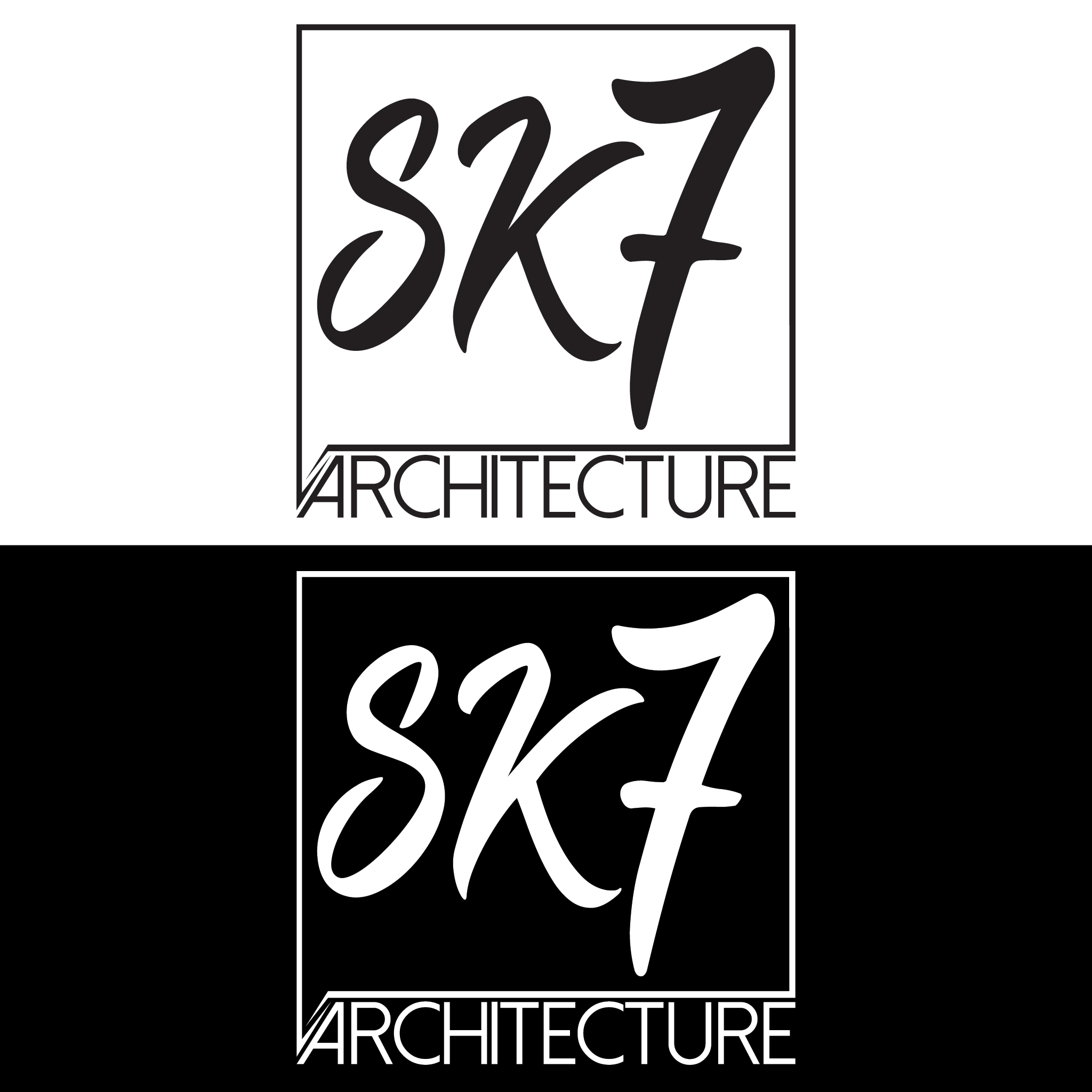 Logo Design by Omar Khalil Walker for SK7 ARCHITECTURE | Design #23848112